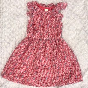 Gymboree sleeveless pink flowered dress. Size 6.